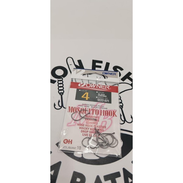OWNER - Hameçons Mosquito Hook n°4