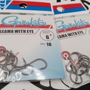 GAMAKATSU - Lot de 2 sachets (x20) d'hameçons carpe Iseama n°6