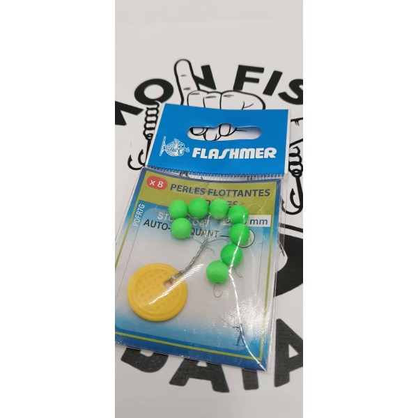FLASHMER - Perles flottantes 7,5 mm (par 8)
