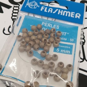 FLASHMER - Perles "LAITON RECUIT" 5 mm (par 50)