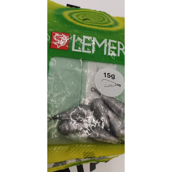 LEMER - Plombs poire Arlesey 15g (par 6)