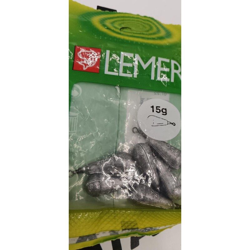 LEMER - Plombs poire Arlesey 15g (par 6)