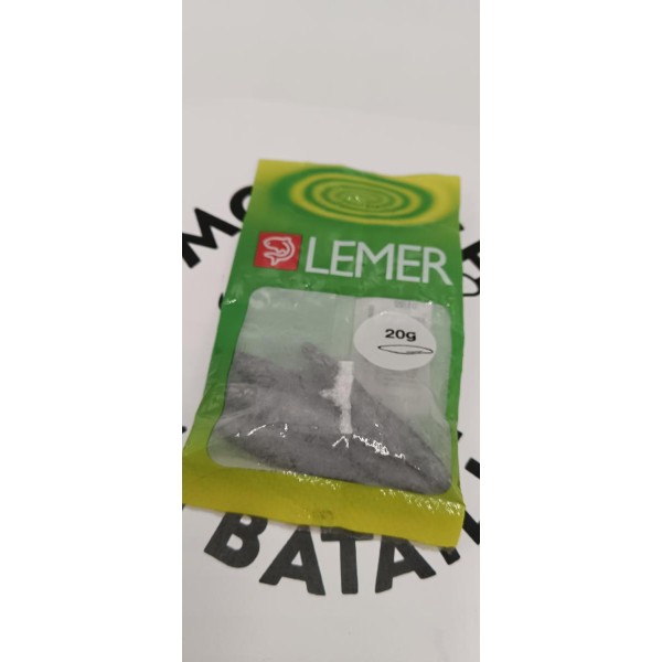 LEMER - Plombs Olives longues percées 20g (par 6)