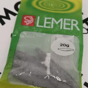 LEMER - Plombs Olives longues percées 20g (par 6)