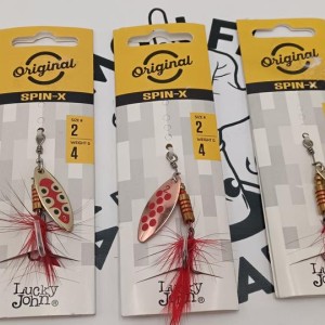LUCKY JOHN - Lot de 3 cuillers Spin-X Long