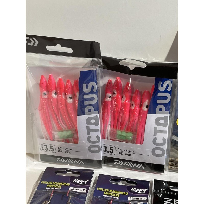 LOT - pêche mer (leurres, mitraillettes, cuillers, etc.)