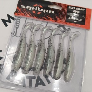 SAKURA - Leurres souples Slit Shad 85 (par 6)