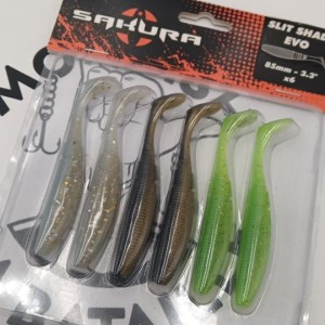 SAKURA - Leurres souples Slit Shad 85 (par 6)