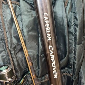 GARBOLINO + CAPERLAN - Ensemble Canne Carpe - Garbolino 8m + Caperlan Carpover 4m90