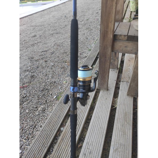 DAIWA + SHIMANO - Ensemble Canne Saltiga Tuna spinning + Moulinet Shimano spheros sw 20000