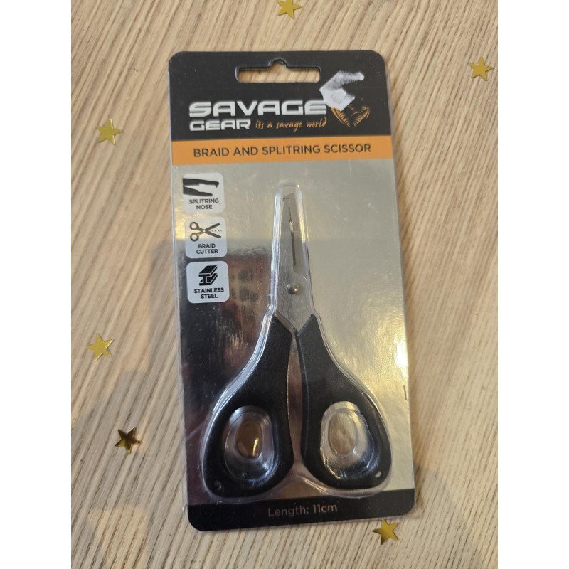 SAVAGE GEAR - Ciseaux a tresse et anneaux brisés
