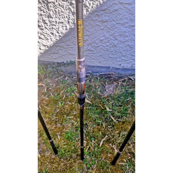 CAPERLAN - Lot de 3 cannes à carpe Xtrem9 3,25lbs 12 pieds