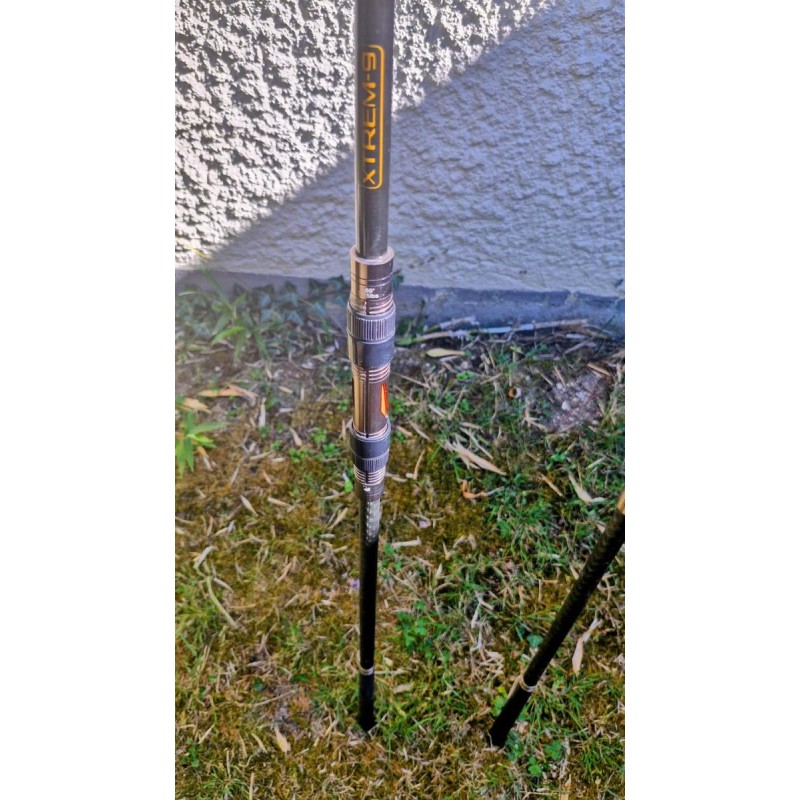 CAPERLAN - Lot de 3 cannes à carpe Xtrem9 3,25lbs 12 pieds