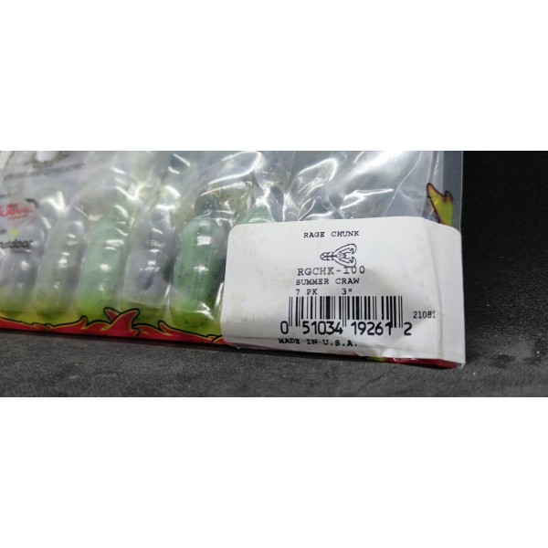 STRIKE KING - Leurres souples Rage Chunk 3"
