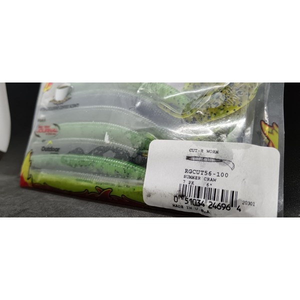 STRIKE KING - Leurres souples Cut-R Worm 6"