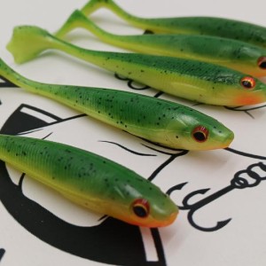 DAIWA - Lot de 5 leurres souples Prorex Duck Fin 9 cm