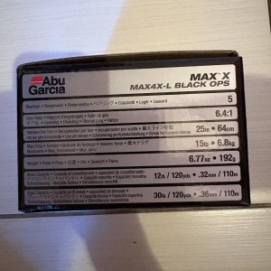 Abu Garcia MAX X MAX4X-L BLACK OPS