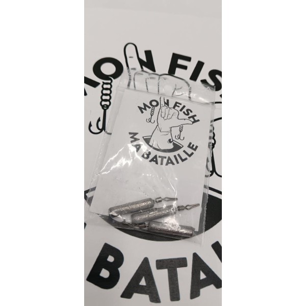 MON FISH MA BATAILLE - Plombs Drop Shot 5g (par 3)