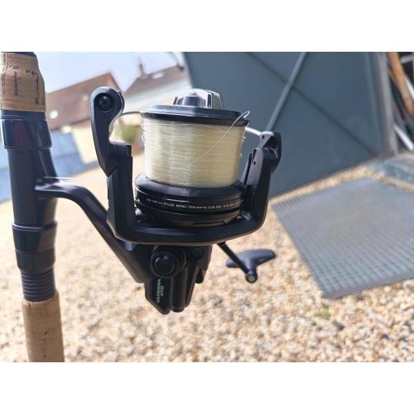 CAPERLAN & SHIMANO - Ensemble carpe 3x cannes 10p full cork + 3x moulinets Shimano ultegra 5500