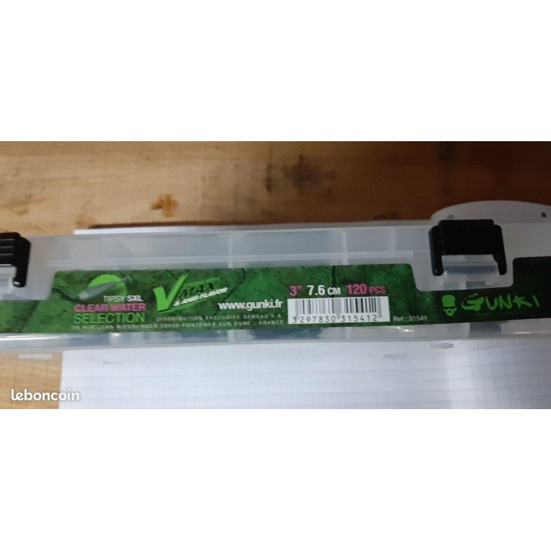 GUNKI - boite de leurres tipsy SXL 7.6 cm (différentes couleurs)