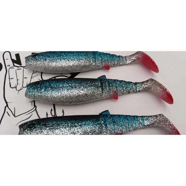 SAVAGE GEAR - Lot de 5 leurres souples Cannibal Shad 15