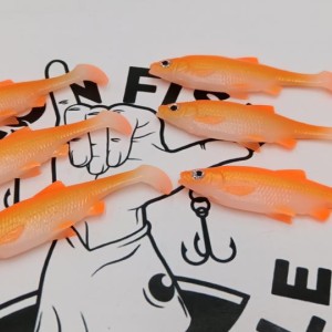 SAVAGE GEAR - Lot de 6 leurres souples 3D River Roach 8