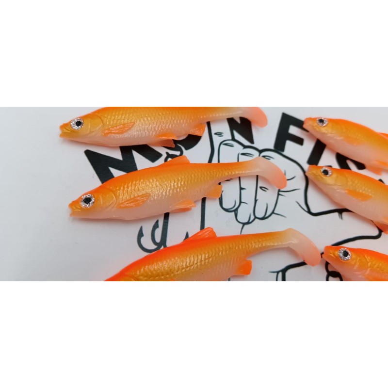 SAVAGE GEAR - Lot de 6 leurres souples 3D River Roach 8