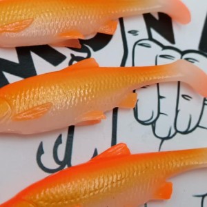 SAVAGE GEAR - Lot de 6 leurres souples 3D River Roach 8