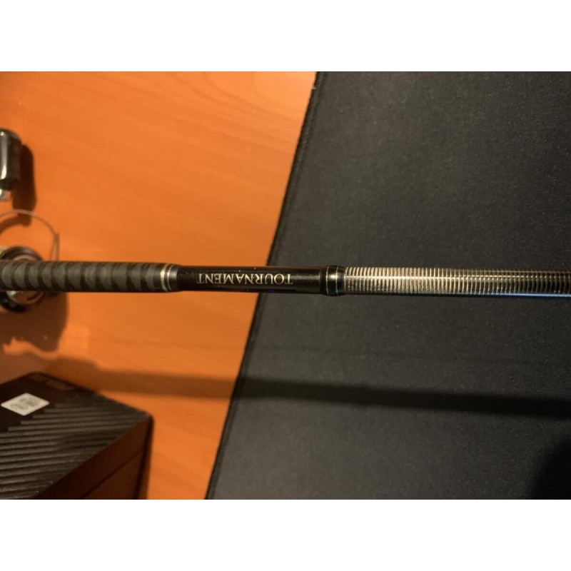 DAIWA & SHIMANO - Ensemble Canne Daiwa Tournament AGS 10-35g + Moulinet Shimano rarenium ci4+ 1000FD