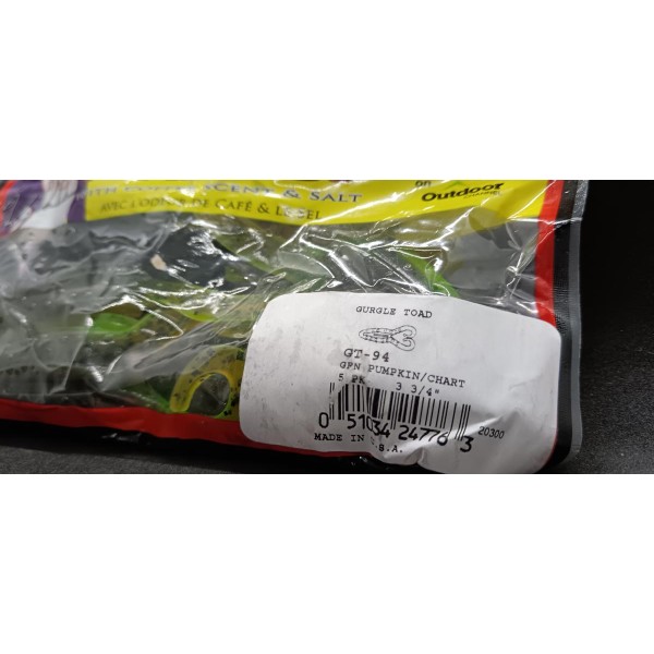 STRIKE KING - Leurres souples Gurgle Toad 3"3/4