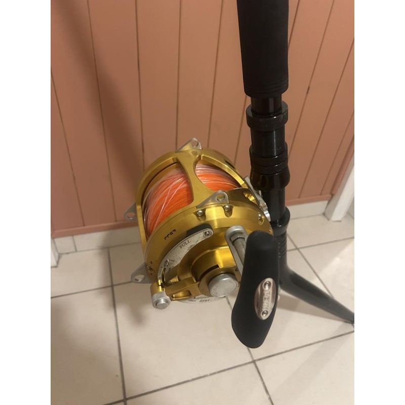 PENN - Ensemble traîne Canne Carnage & Moulinet international vis 130 gold
