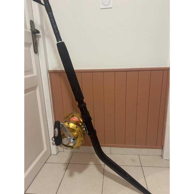 PENN - Ensemble traîne Canne Carnage & Moulinet international vis 130 gold