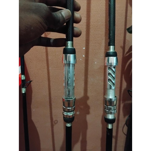 MORVAN FISHING - 2x Cannes carpe 12'3 5lbs ( Cannes maison d'exception) Rod blanck ALPS anneau en 40