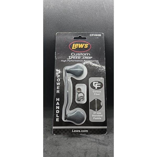 LEW'S - Poignée carbone Custom Speed Shop Power Handle 95mm