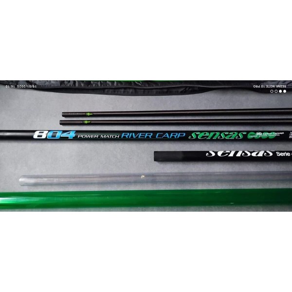sensas power match 804 river + 2 kits + housse