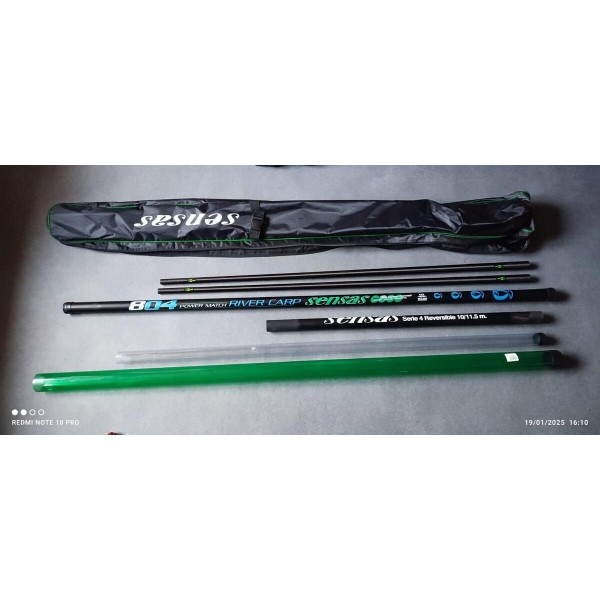 sensas power match 804 river + 2 kits + housse