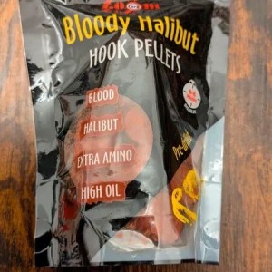 Lot de 4 paquets de pellets Bloody Halibut Hook Pré percés Ø 20mm