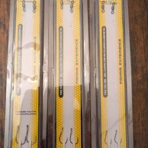 Lot de 3 bas de ligne carpe cheveu S4 Spécimen Carpe N°2 / 4 et 6