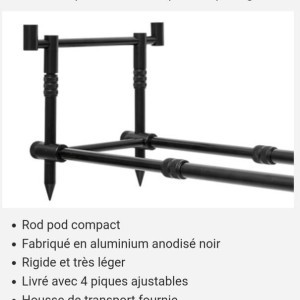 Rod Pod Starbaits Black Spot DLX Pod 2 cannes