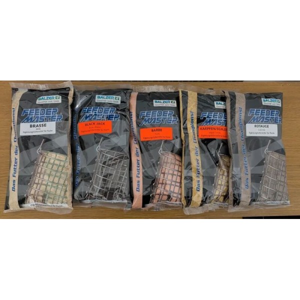 Lot de 5 paquets d'amorces Feedermaster Balzer 1kg