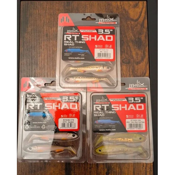 Lot de 3 blister RT Shad 3.5 ( 9 cm )