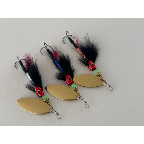cuiller tube fly truite et carnassier lot de 3 pièces