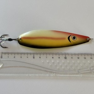 Cuiller ondulante 16 grs modèle noir jaune
