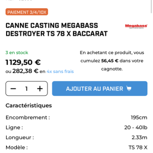 Megabass destroyer ts baccarat