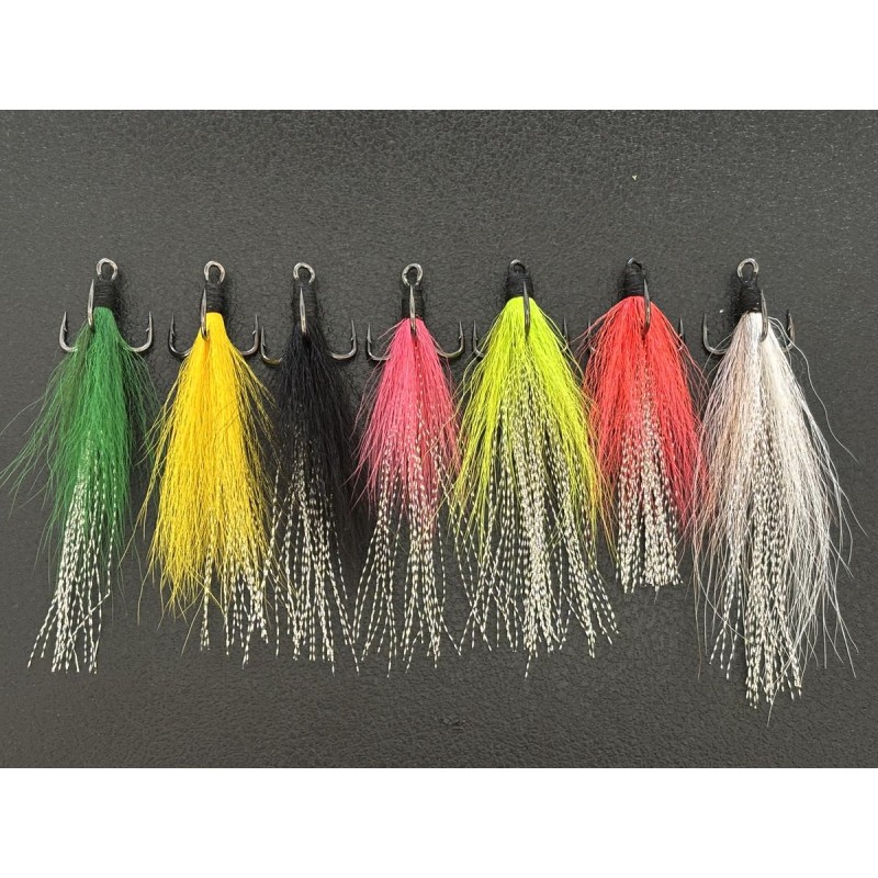 Ondulante XL Carnassier 27 grs hameçon triple 3/0 bucktail