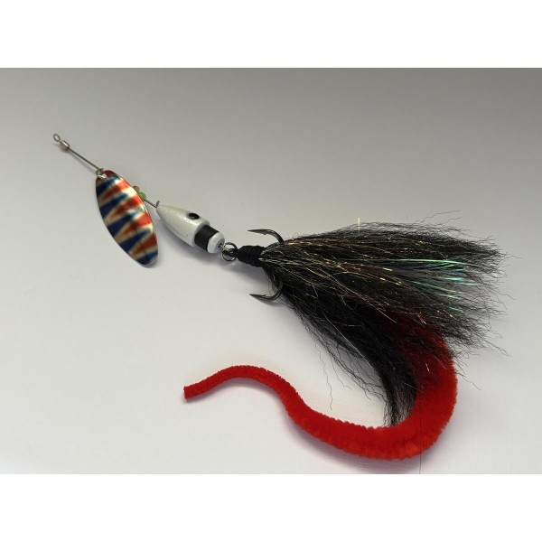 Quimperloise Perrot Brochet XL 40 grs streamer noir