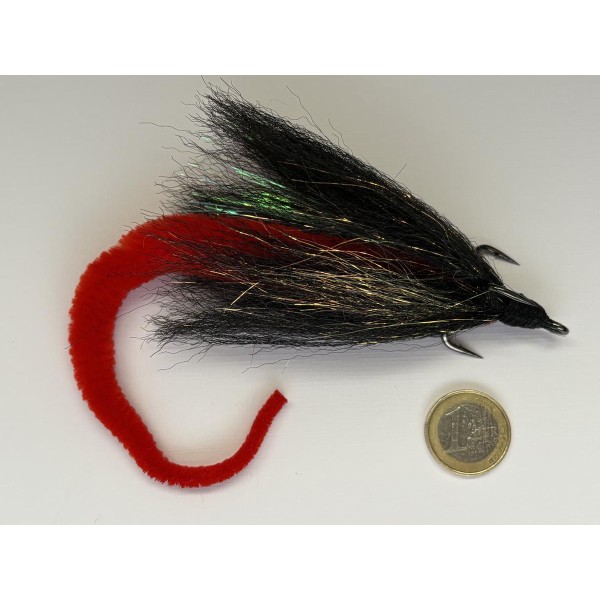 Quimperloise Perrot Brochet XL 40 grs streamer noir