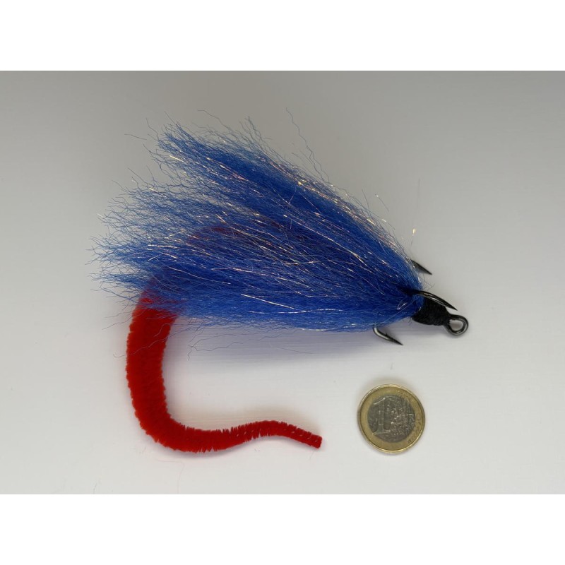 Cuiller Quimperloise Perrot Brochet version XL 40 grs streamer bleu