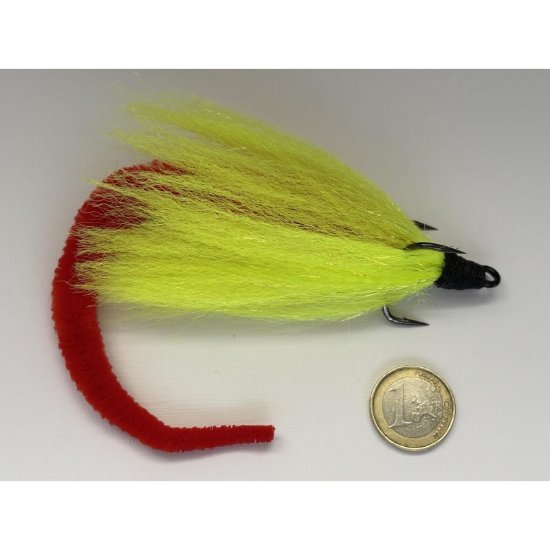 Cuiller Quimperloise Perrot Brochet XL 40 grs streamer jaune