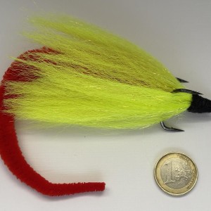 Cuiller Quimperloise Perrot Brochet XL 40 grs streamer jaune